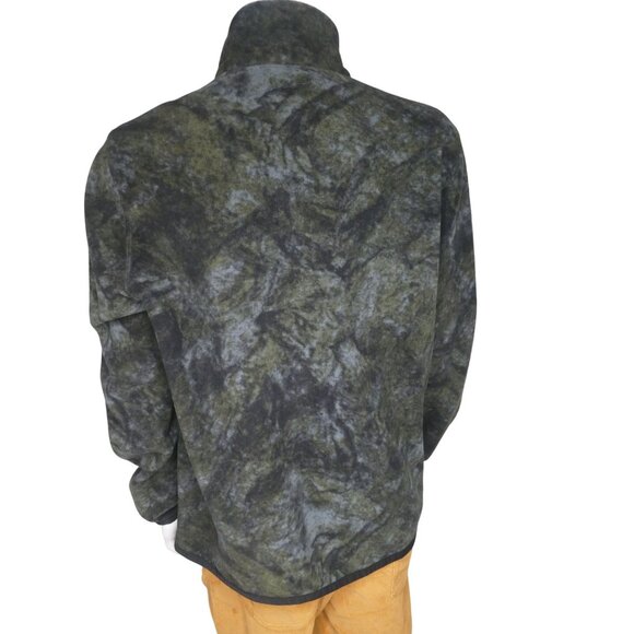 Timberland Men's Polartec Mix Media Full-Zip Fleece  Army Green - Picture 4 of 7